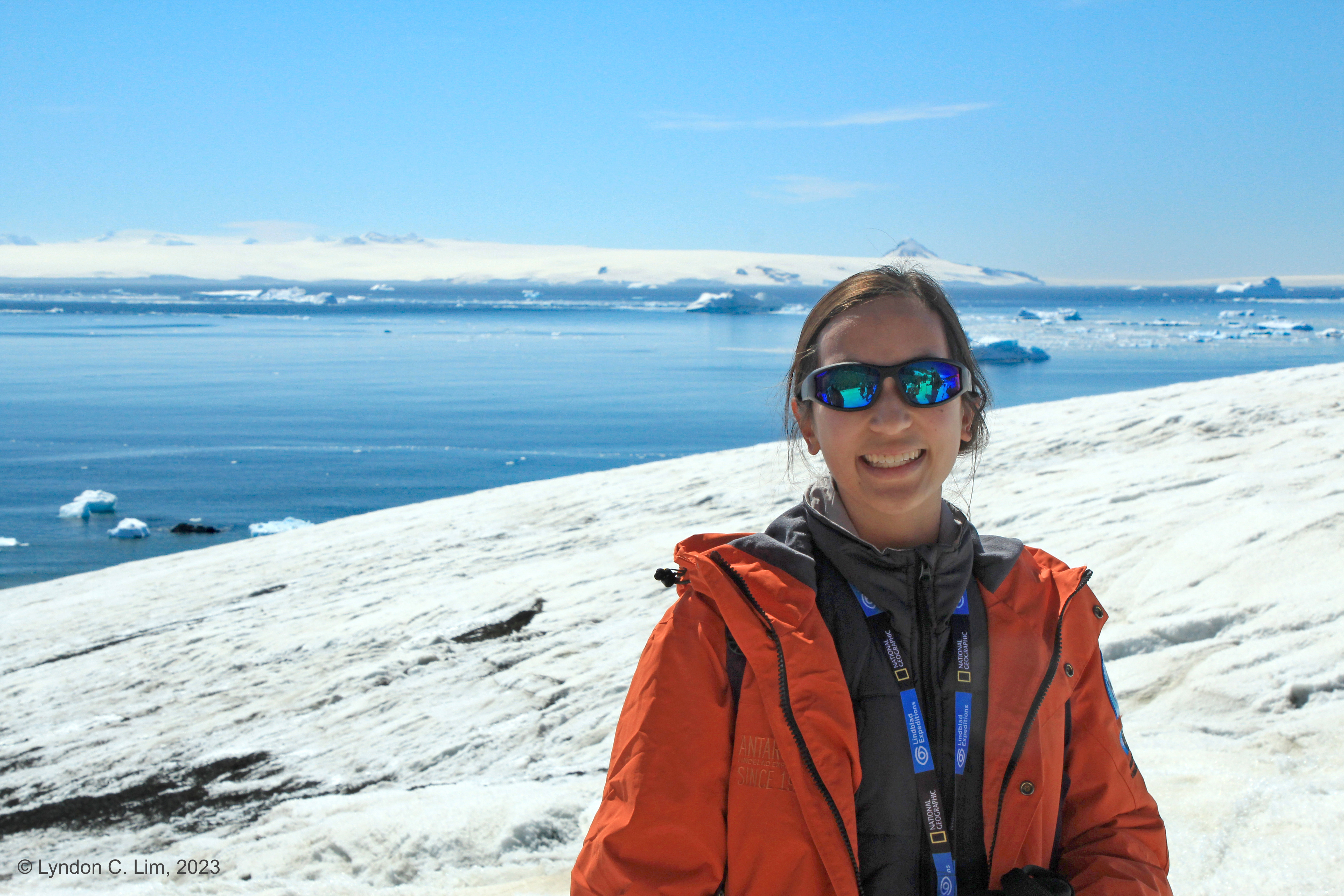 Stephanie Lim in Antarctica